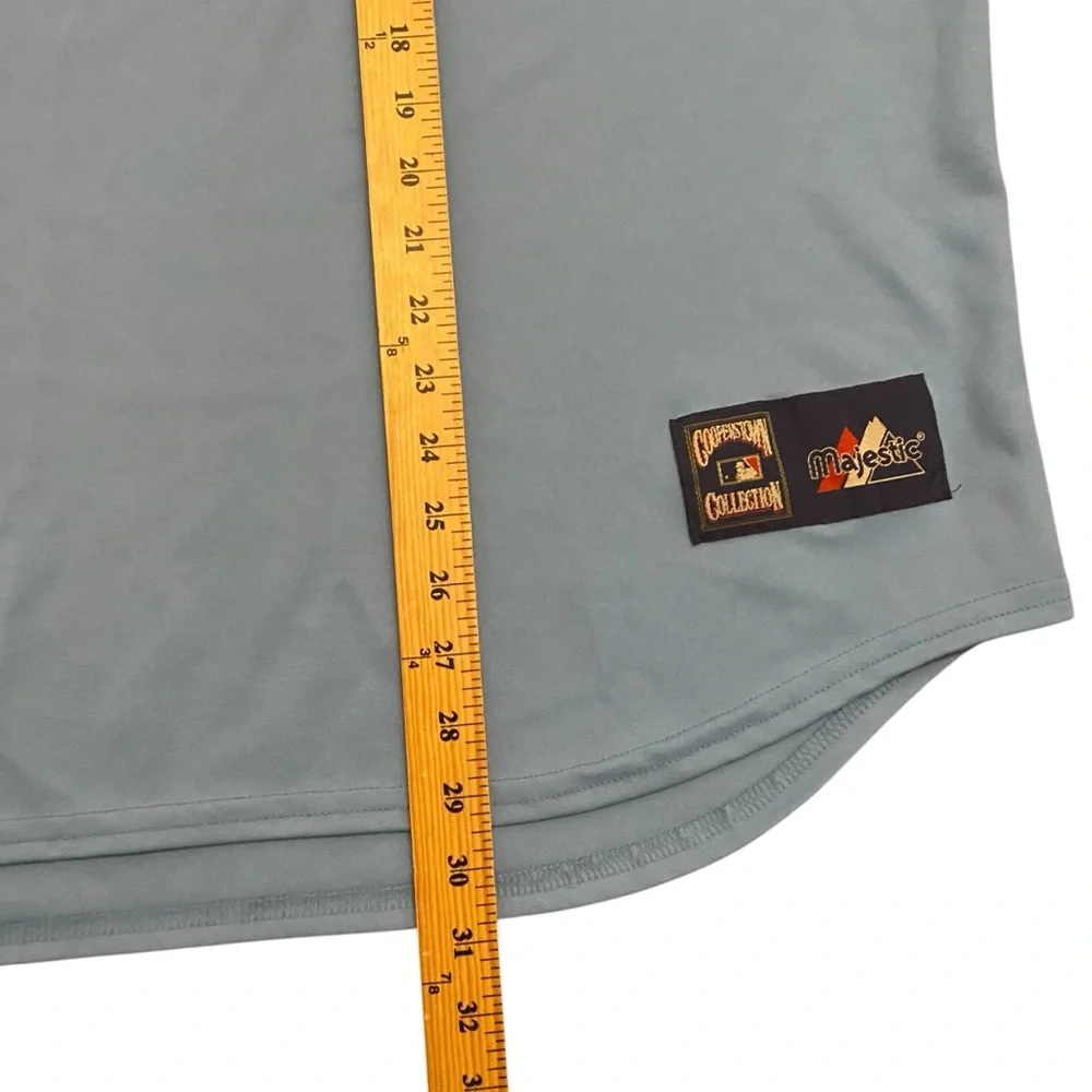 Majestic Seattle Mariners Cooperstown Collection Retro Jersey XL Baby Blue Y2K - Picture 10 of 10